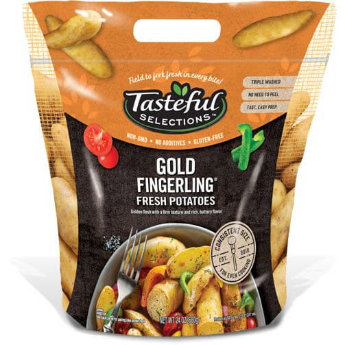 Tasteful Selections Gold Fingerling Fresh Potatoes Gusseted Bag