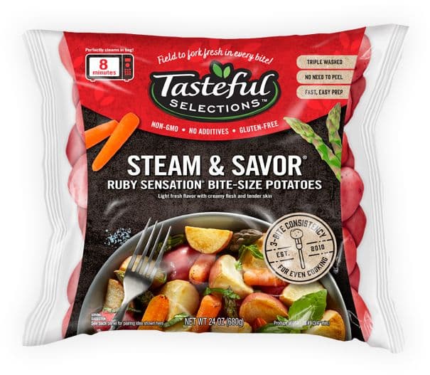 Tasteful Selections Steam & Savor Ruby Sensation Bite-Size Potatoes