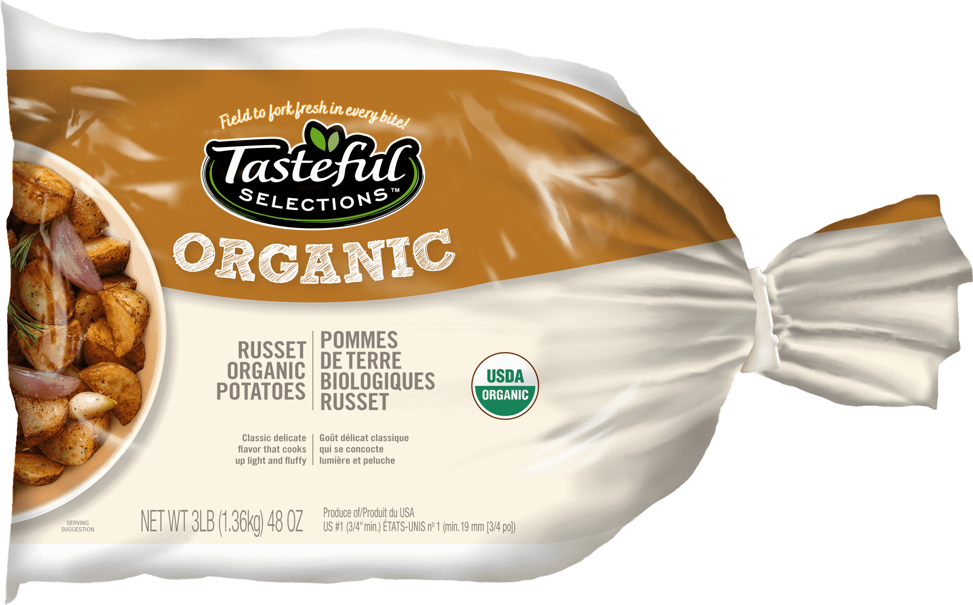 Tasteful Selections Organic Russet Poly Mesh