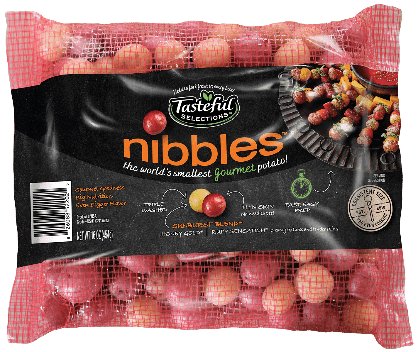 Tasteful Selections Sunburst Blend Nibbles Mesh Pillow Pack