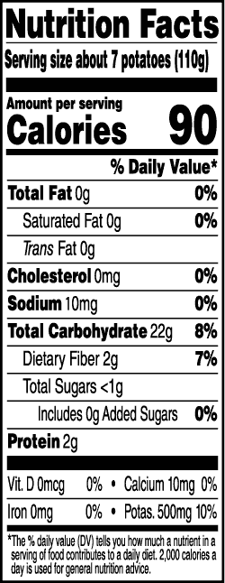 Tasteful Selections Organic Purple Passion 1-Bite Mesh Nutrition Facts