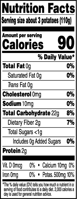 Tasteful Selections Organic Purple Passion 2-Bite Mesh Nutrition Facts