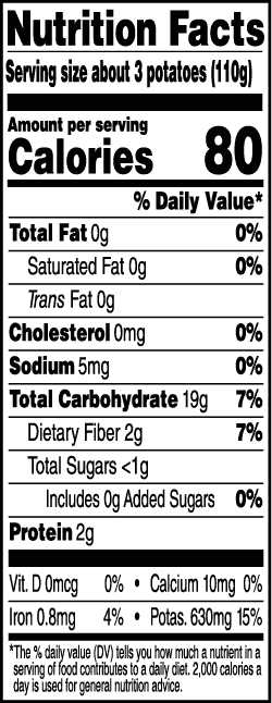 Tasteful Selections Organic Sunburst Blend 2-Bite Mesh Nutrition Facts