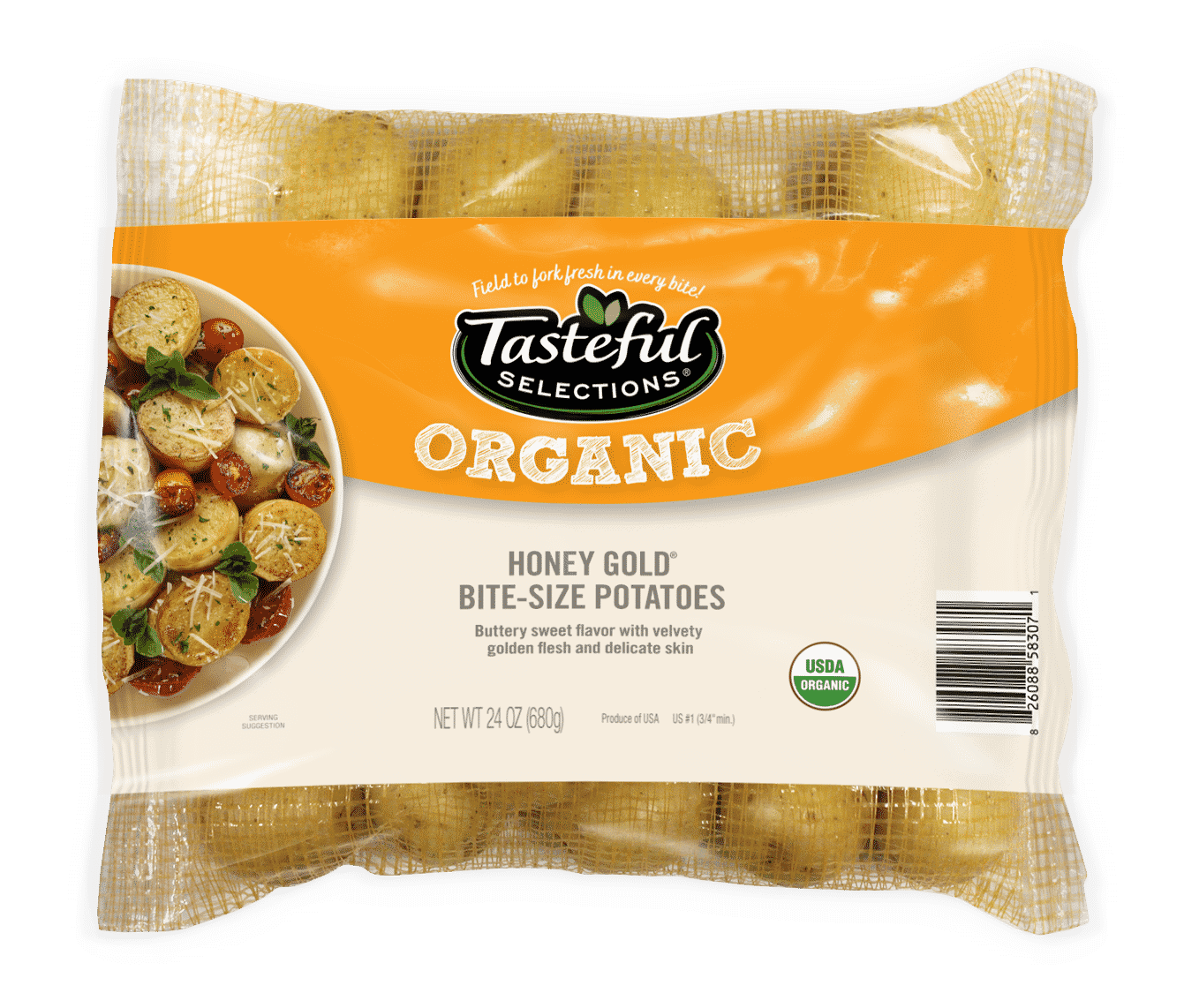 Tasteful Selections Honey Gold Bite-Size Potatoes Organic Mesh Pillow Pack