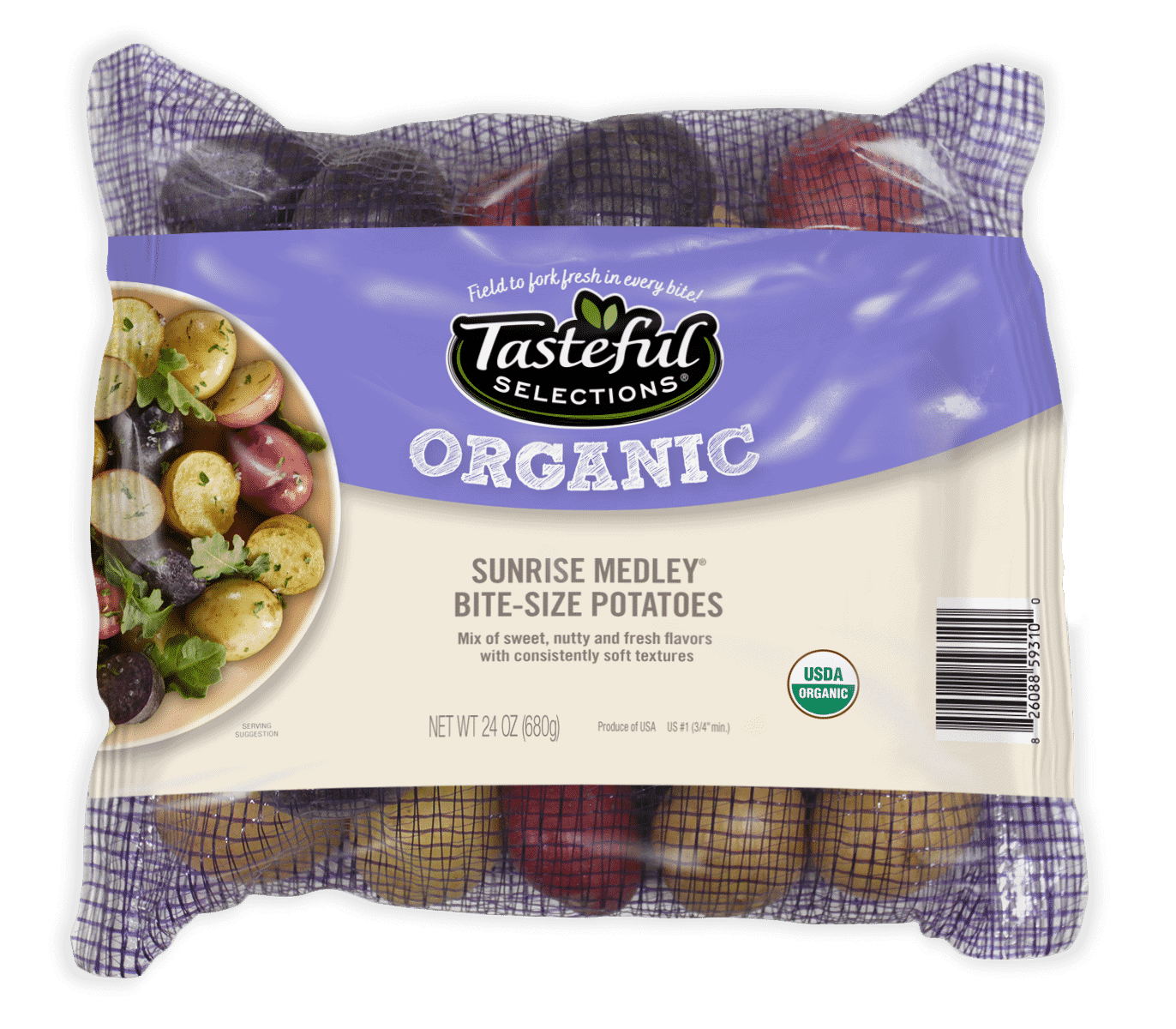 Tasteful Selections Organic Sunrise Medley Bite-Size Potatoes Mesh Pillow Pack