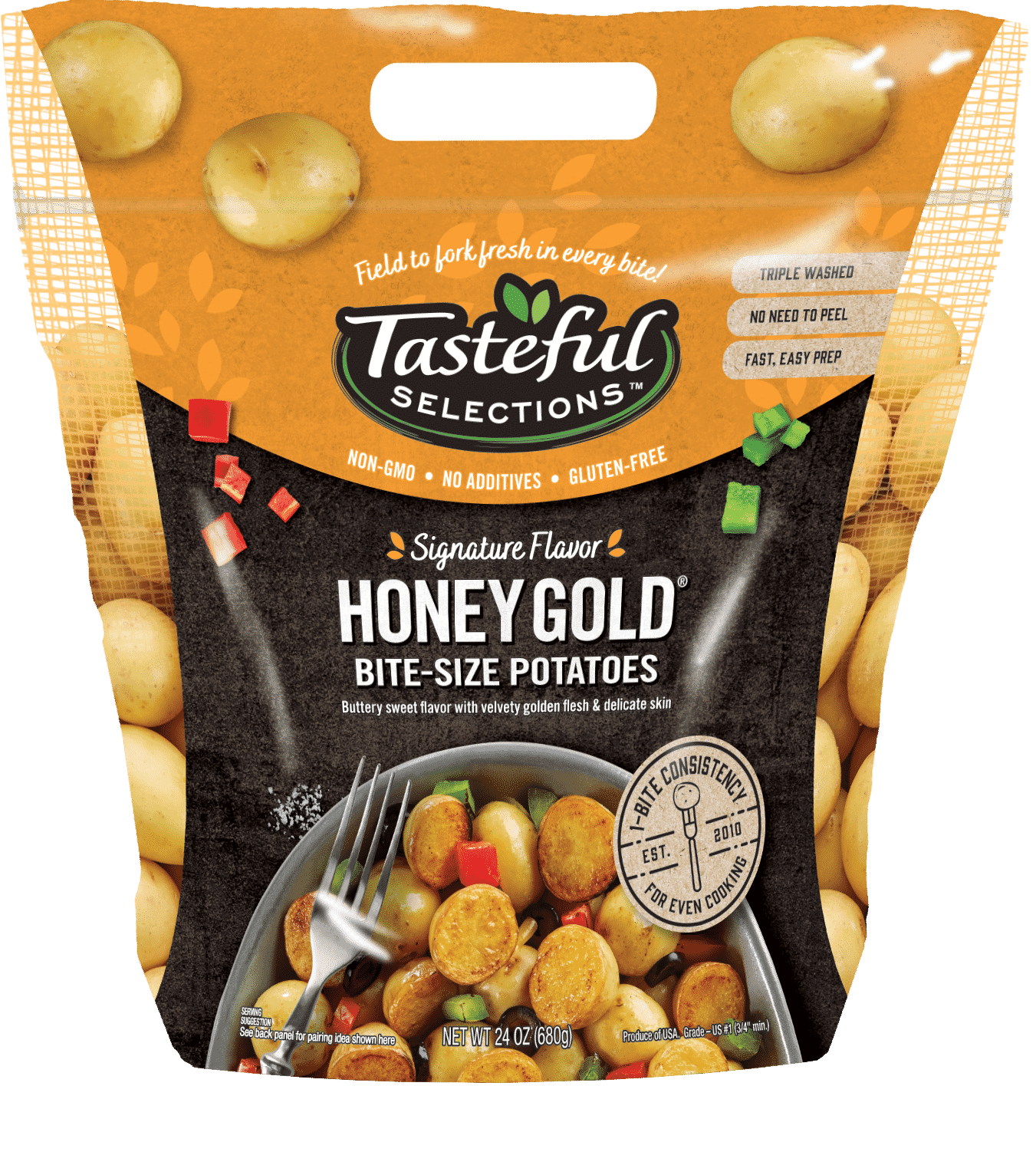 Tasteful Selections Honey Gold Bite-Size Potatoes Gusseted Bag 1-Bite