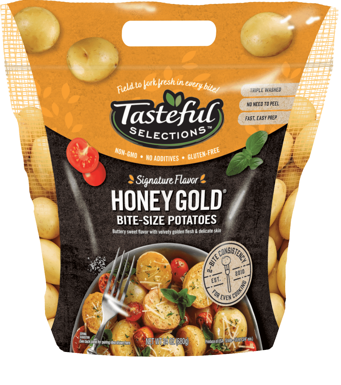 Tasteful Selections Honey Gold Bite-Size Potatoes Gusseted Bag 2-Bite