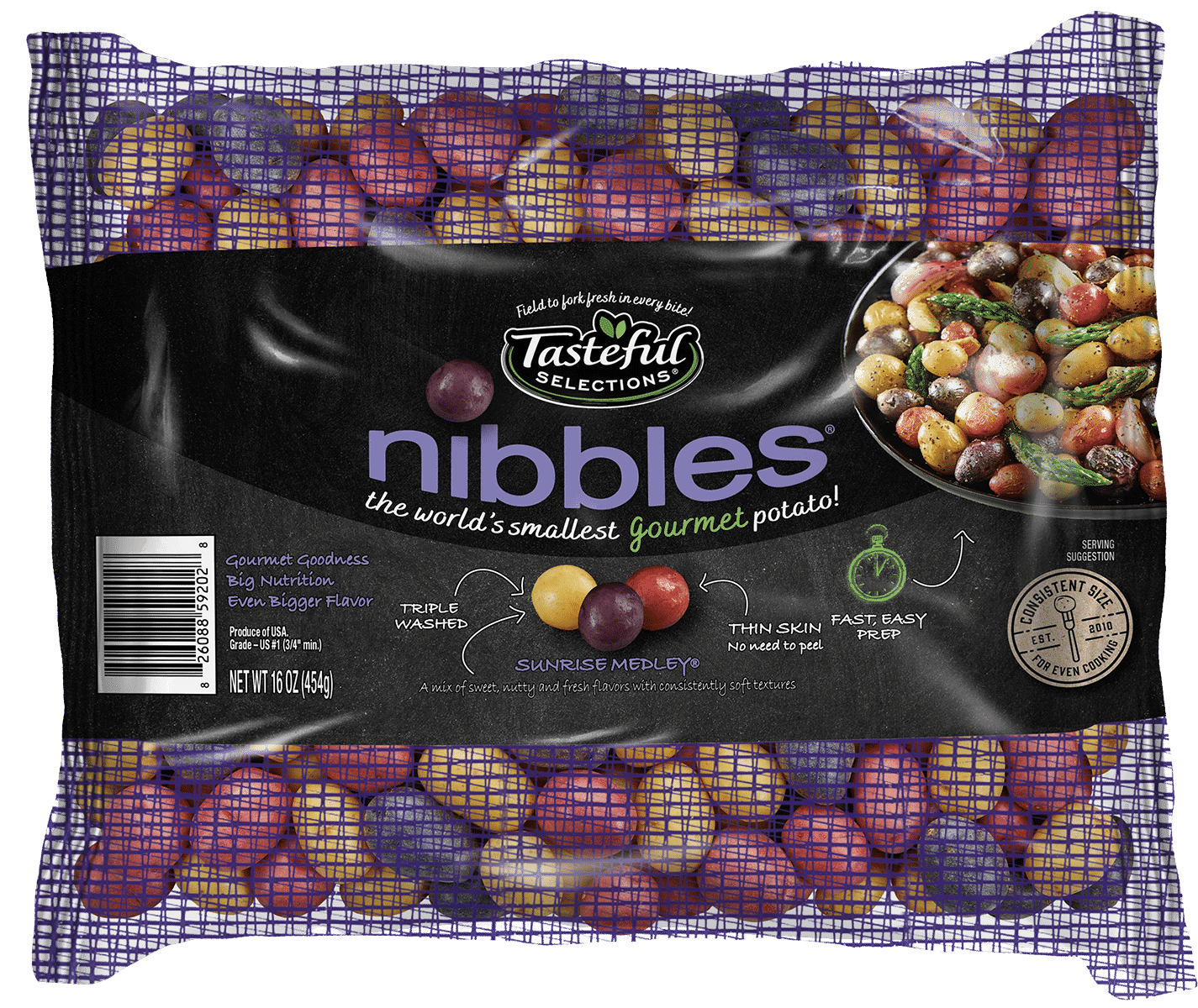 Tasteful Selections Sunrise Medley Nibbles Potatoes Mesh Pillow Pack