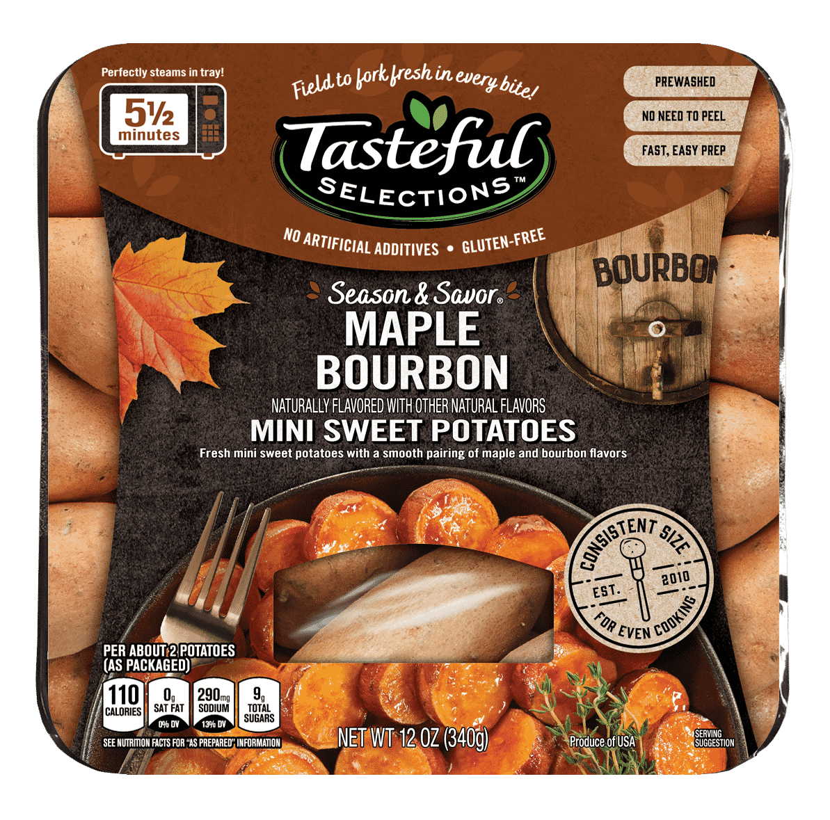 Tasteful Selections Season & Savor Maple Bourbon Mini Sweet Potatoes