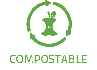 Compostable Packaging icons