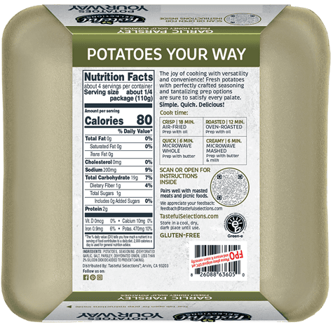 Potatoes Your Way Garlic Parsley Tray Back