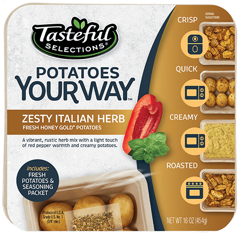 Potatoes Your Way Zesty Italian Herb Tray Front