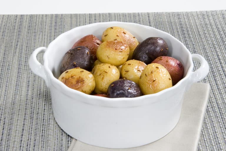 Recipe for Cumin Spiced Potatoes made with baby potatoes