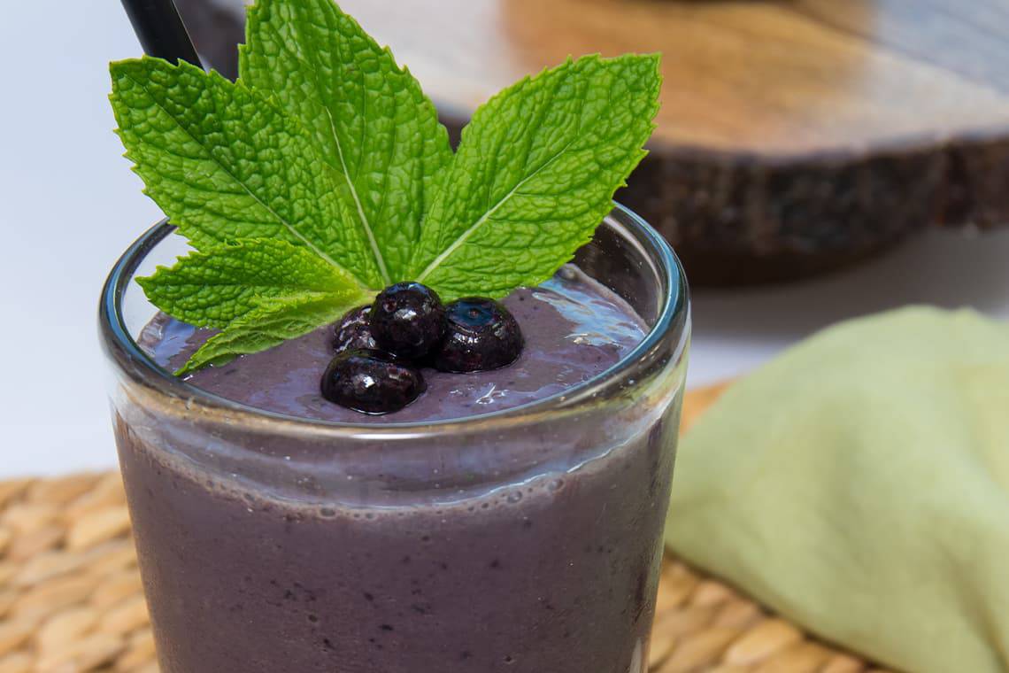 Purple Passion Smoothie recipe made with small potatoes