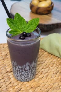 Recipe for Purple Passion Smoothie made with small potatoes