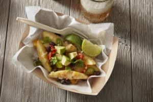 Campfire Potato Nachos recipe made with fingerling potatoes (3)