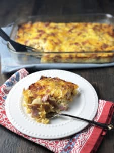 Cheesy Breakfast Potato Casserole recipe made with small potatoes (1)