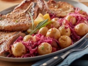 Recipe for Fall Pork & Potatoes made with small potatoes (7)