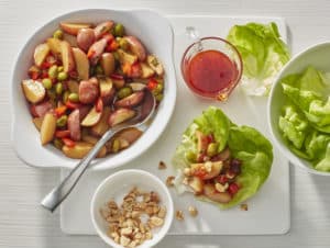 Recipe for Korean Potato Lettuce Wraps made with baby potatoes (1)