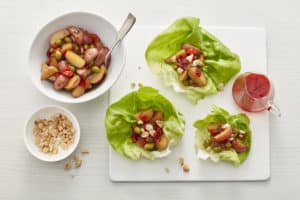 Recipe for Korean Potato Lettuce Wraps made with baby potatoes (3)