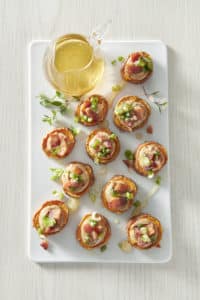 Recipe for Peanut Butter-Bacon Sweet Potato Bites made with baby potatoes (2)