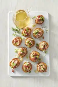 Recipe for Peanut Butter-Bacon Sweet Potato Bites made with baby potatoes (2)