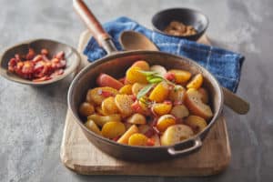 Recipe for Sautéed Potatoes, Apples & Bacon made with small potatoes (2)