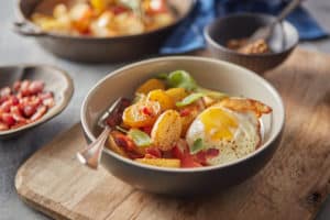 Recipe for Sautéed Potatoes, Apples & Bacon made with small potatoes (3)