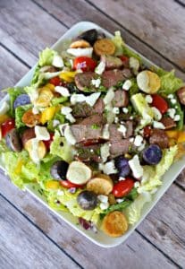 Recipe for Steak and Potato Cowboy Salad by Clever Housewife made with baby potatoes (2)