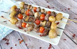 Recipe for Steak and Potato Skewers by Clever Housewife made with small potatoes (2)