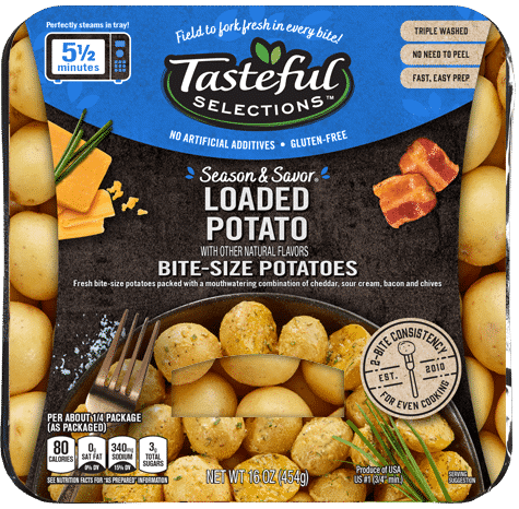 Tasteful Selections Season & Savor tray of Loaded Potato Bite-Size Potatoes