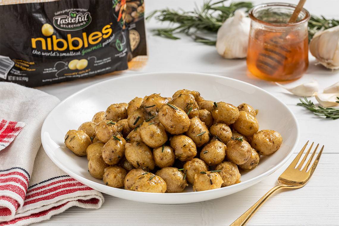 Tasteful Selections recipe for Oh Honey Roasted Nibbles (Baby Potatoes)