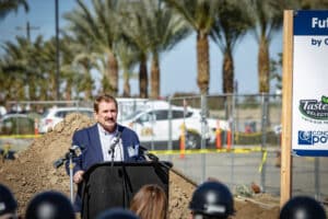 Bob Bender speaks at March 24 Groundbreaking