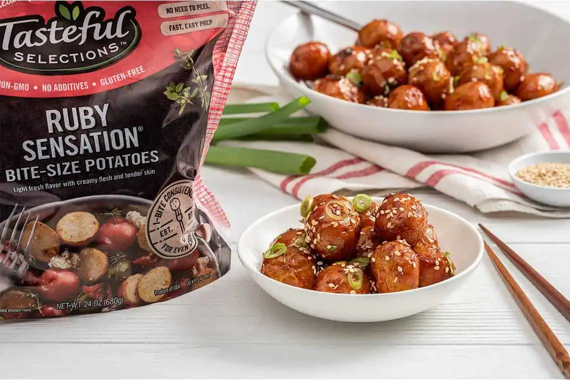 Asian-Style Sweet and Sour Potatoes made with small potatoes
