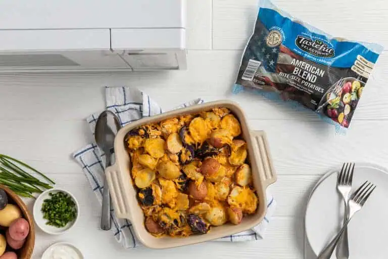 Buffalo Chicken Potato Bake