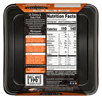 Tasteful Selections Season & Savor Sweets Brown Sugar Cinnamon Mini Sweet Small Potatoes Back