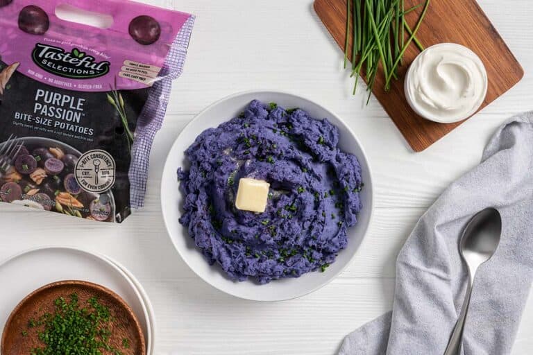 Slow Cooker Mashed Purple Potatoes