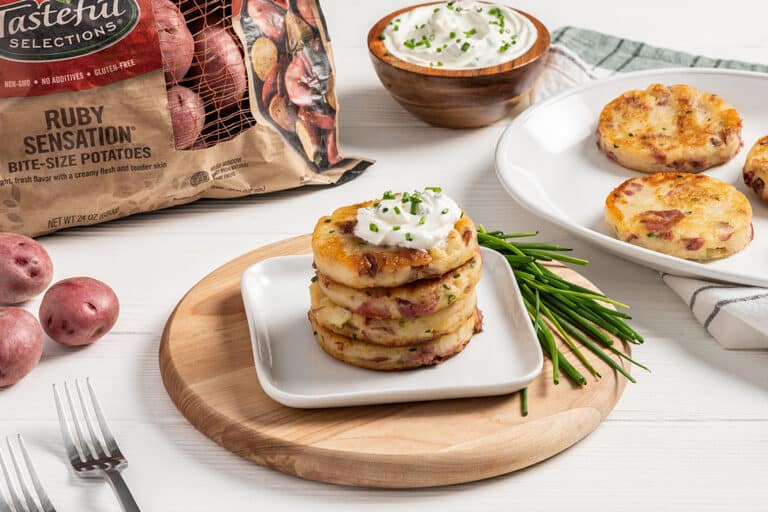 Irish Potato Pancakes using baby potatoes