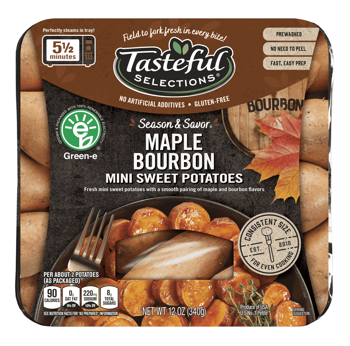 Tasteful Selections Season & Savor Maple Bourbon Mini Sweet Small Potatoes 2
