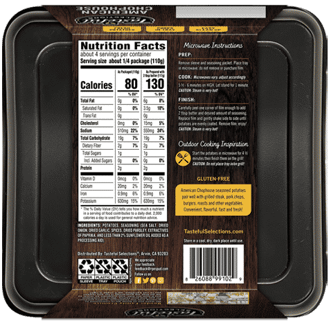 Tasteful Selections Season & Savor American Chophouse Potatoes Back