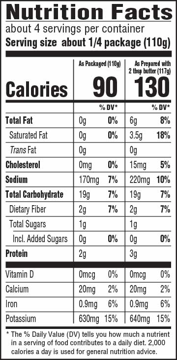 Tasteful Selections Season & Savor® Limited Edition: Garlic Parmesan Nutrition Facts