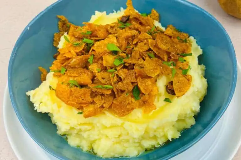 Mashed Potato with Brown Butter Crunchies