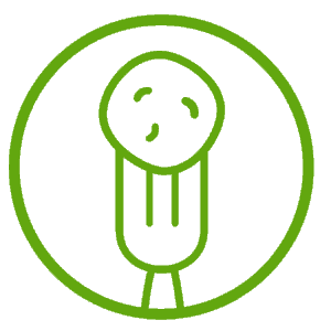 Potato on a fork graphic