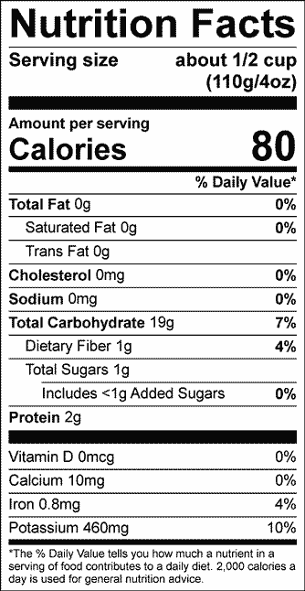 Tasteful Selections Purple Passion Bite-Size Potatoes Gusseted Bag 1-Bite Nutrition Facts