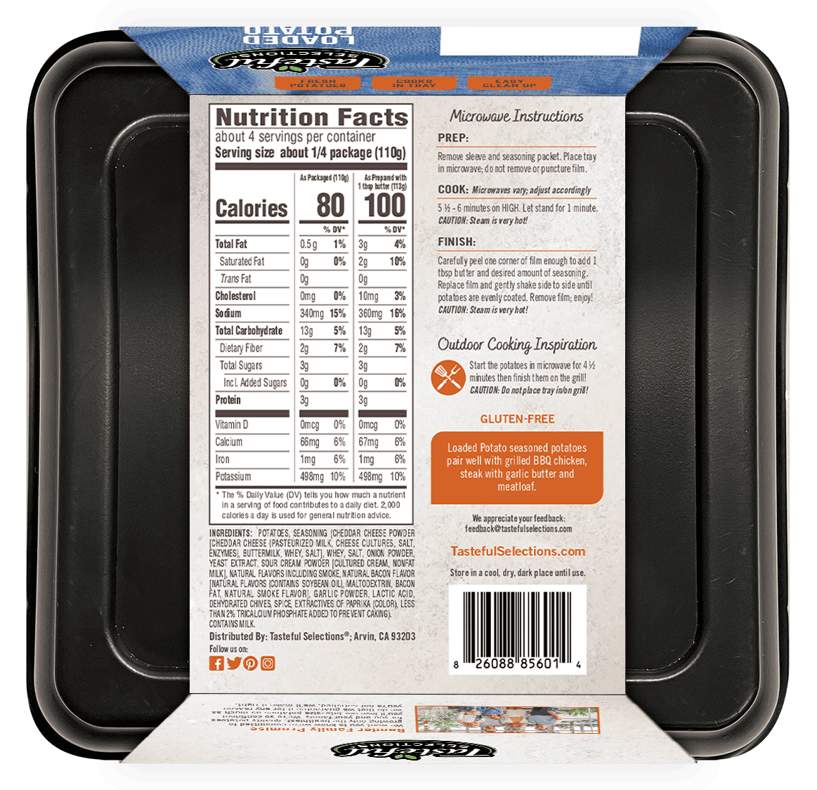 Tasteful Selections Loaded Potato (Back)