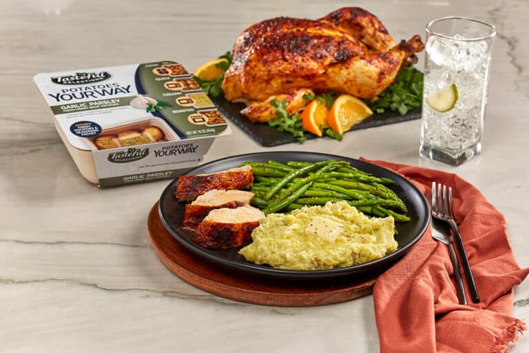 Fiery Moroccan Chicken with Creamy Garlic Parsley Potatoes