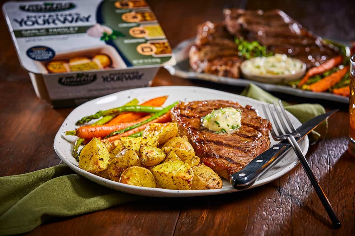 Gilled Steak with Herb Butter