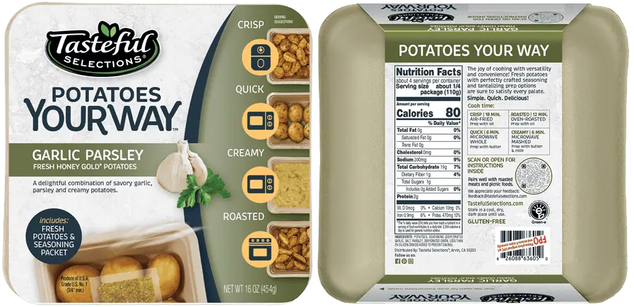 Tasty Selections Potatoes Your Way Garlic Parsley