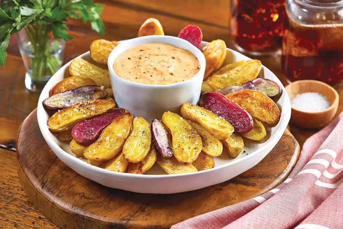 Oktoberfest Fingerlings with Beer Cheese Dip