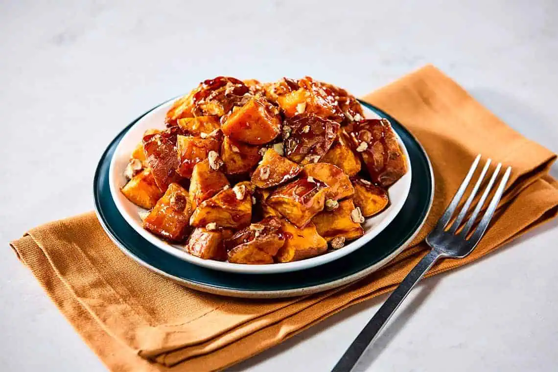 Cinnamon Sugar Mini Sweets with Peach Tea Glaze
